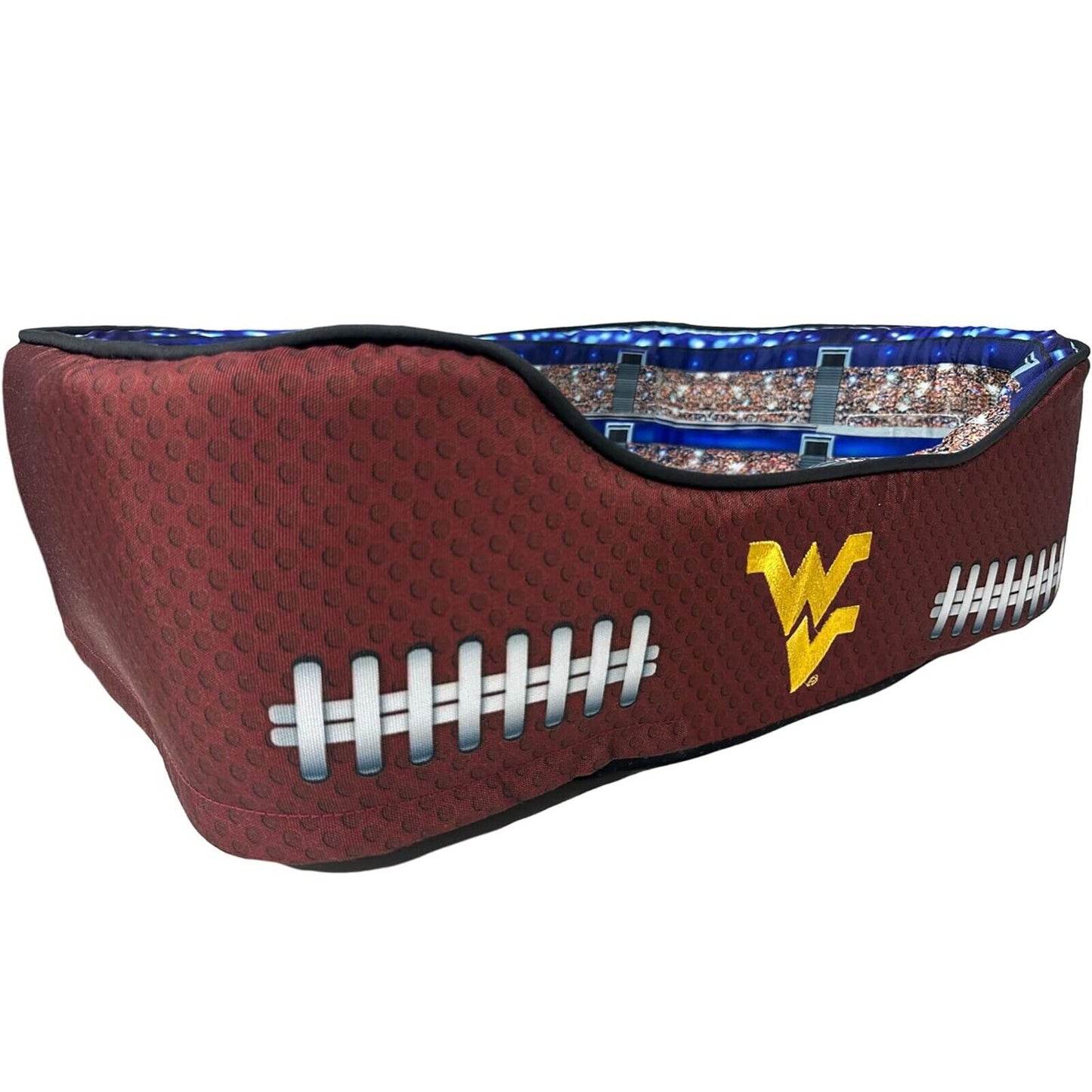 Pets First NCAA Football Stadium Pillow Bed for Dogs & Cats Sporty Dog Bed