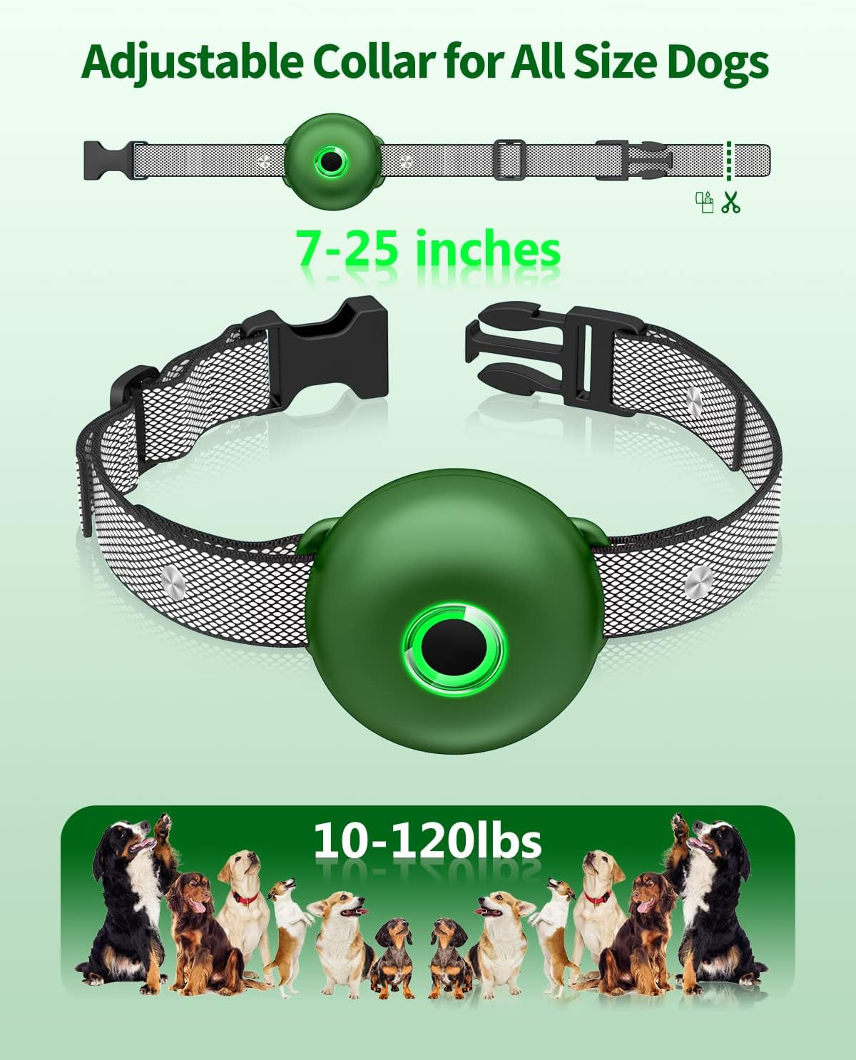 Shock Collar for Large Dog, Medium Dogs and Small Dogs, Dog Shock Collar with Remote 2600FT, Dog Shock Collar with Beep, Vibration, Static Shock and Safety Lock, Rechargeable