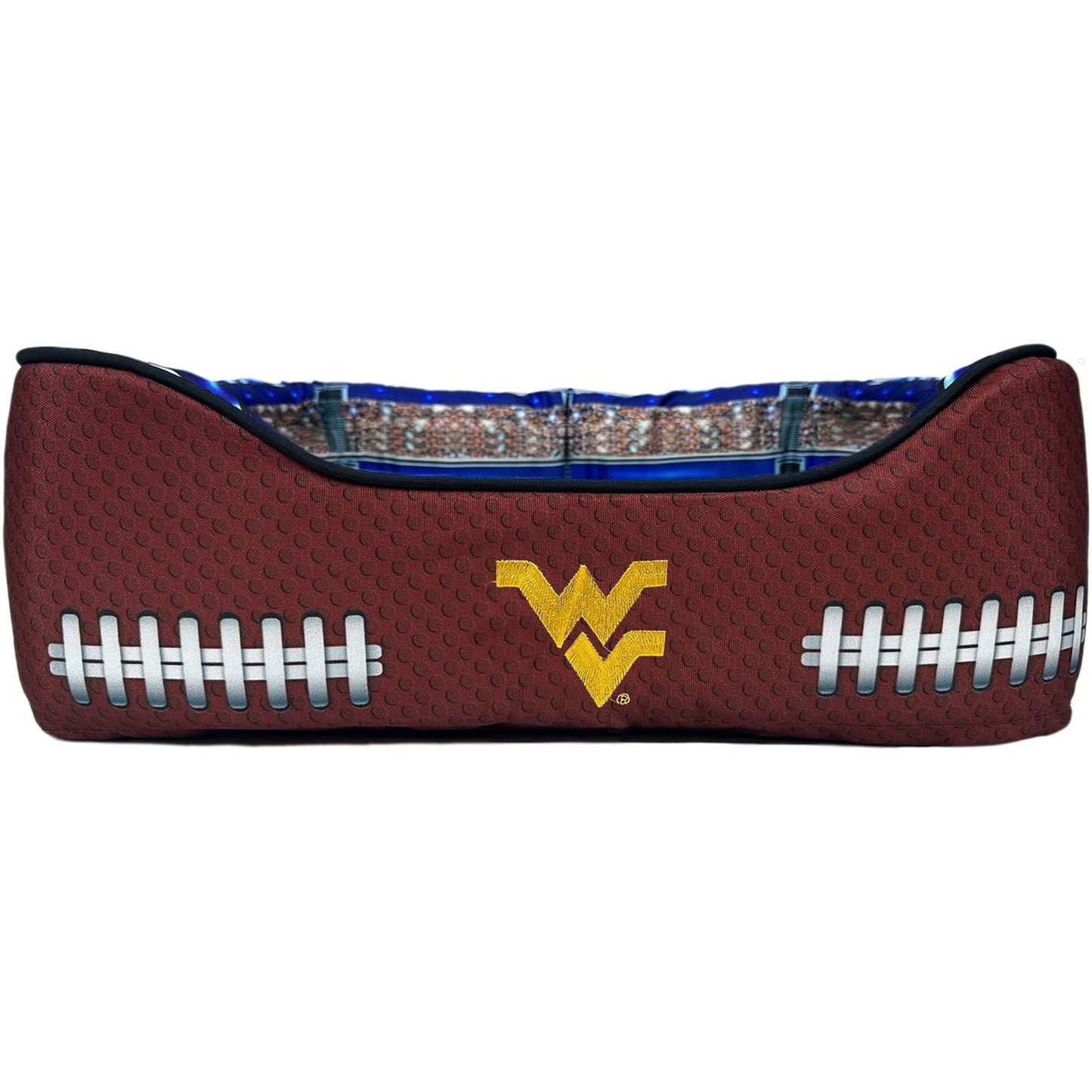 Pets First NCAA Football Stadium Pillow Bed for Dogs & Cats Sporty Dog Bed