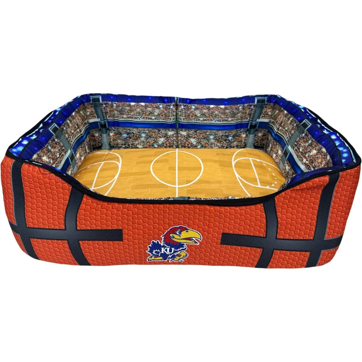 Pets First NCAA Football Stadium Pillow Bed for Dogs & Cats Sporty Dog Bed