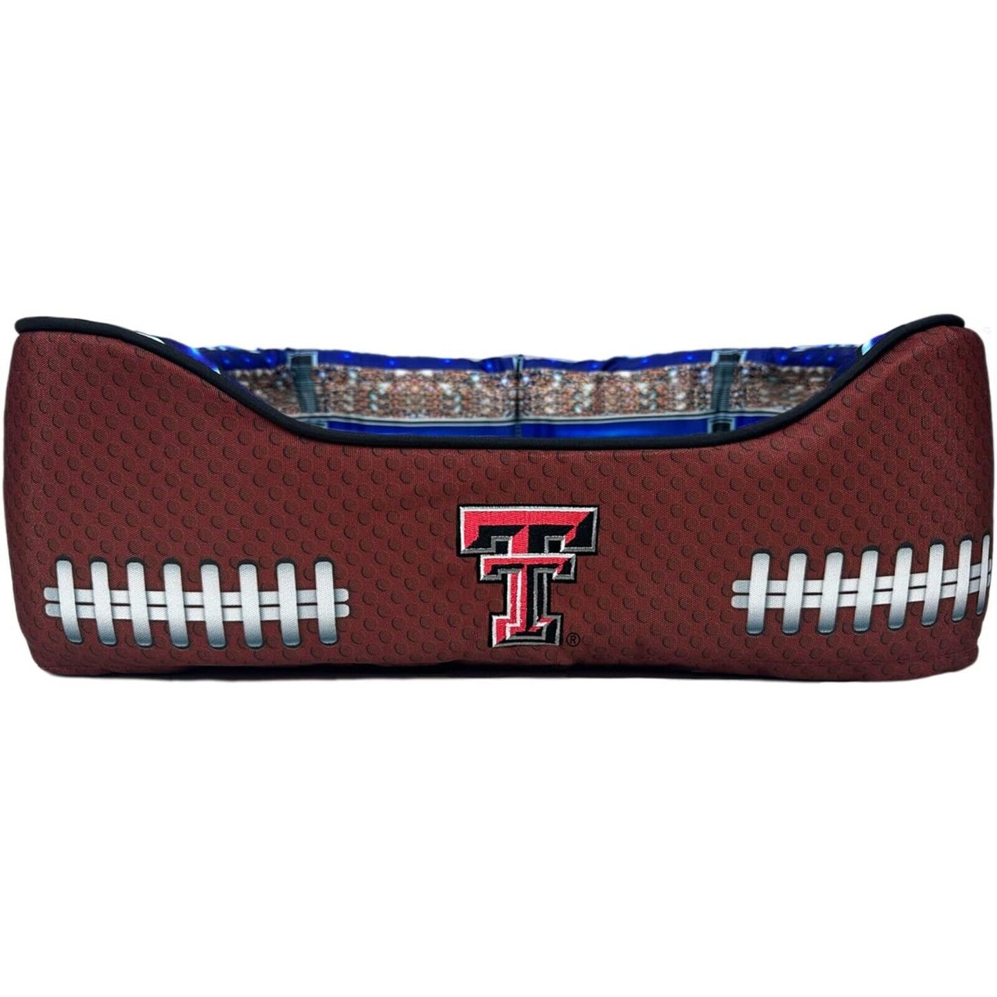 Pets First NCAA Football Stadium Pillow Bed for Dogs & Cats Sporty Dog Bed