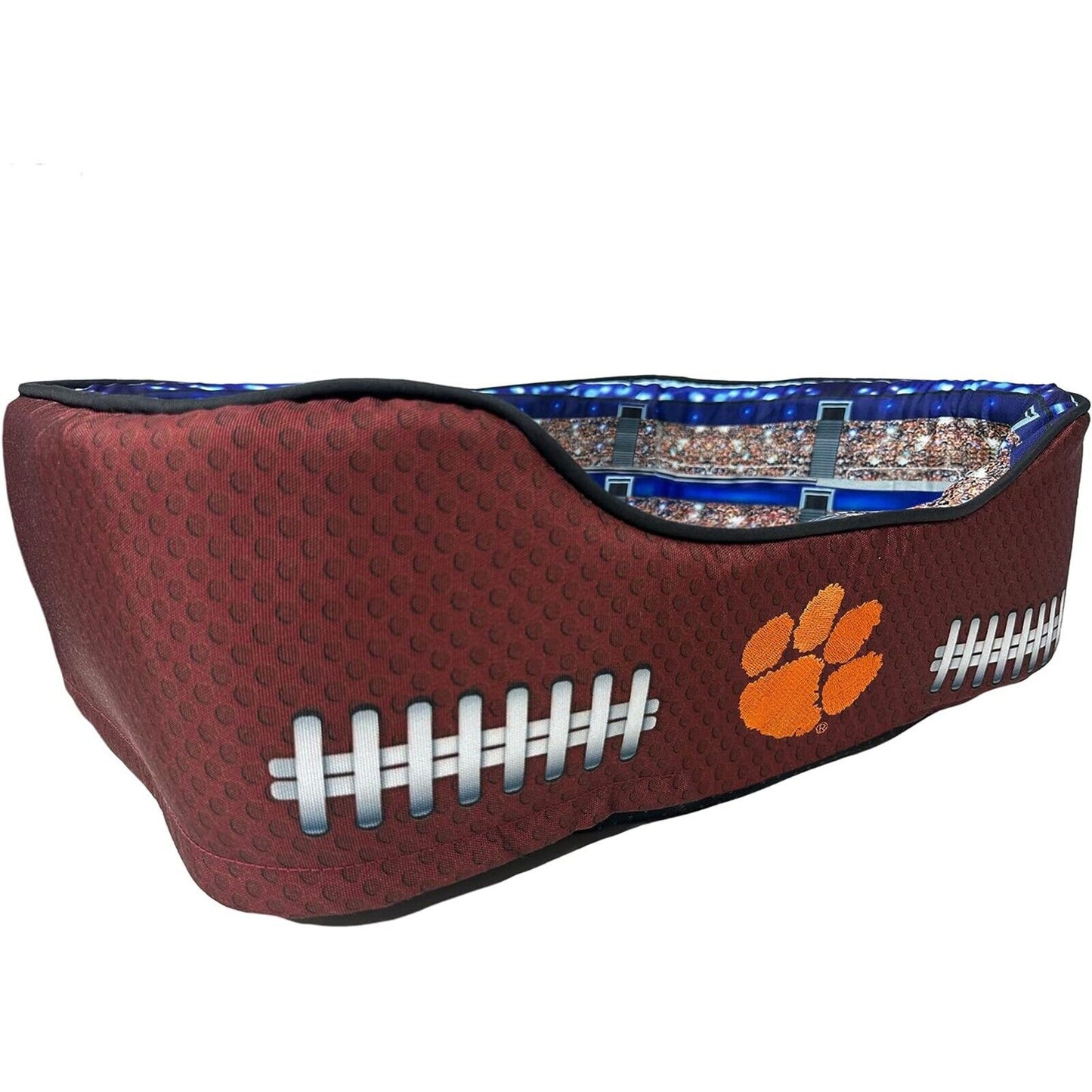 Pets First NCAA Football Stadium Pillow Bed for Dogs & Cats Sporty Dog Bed