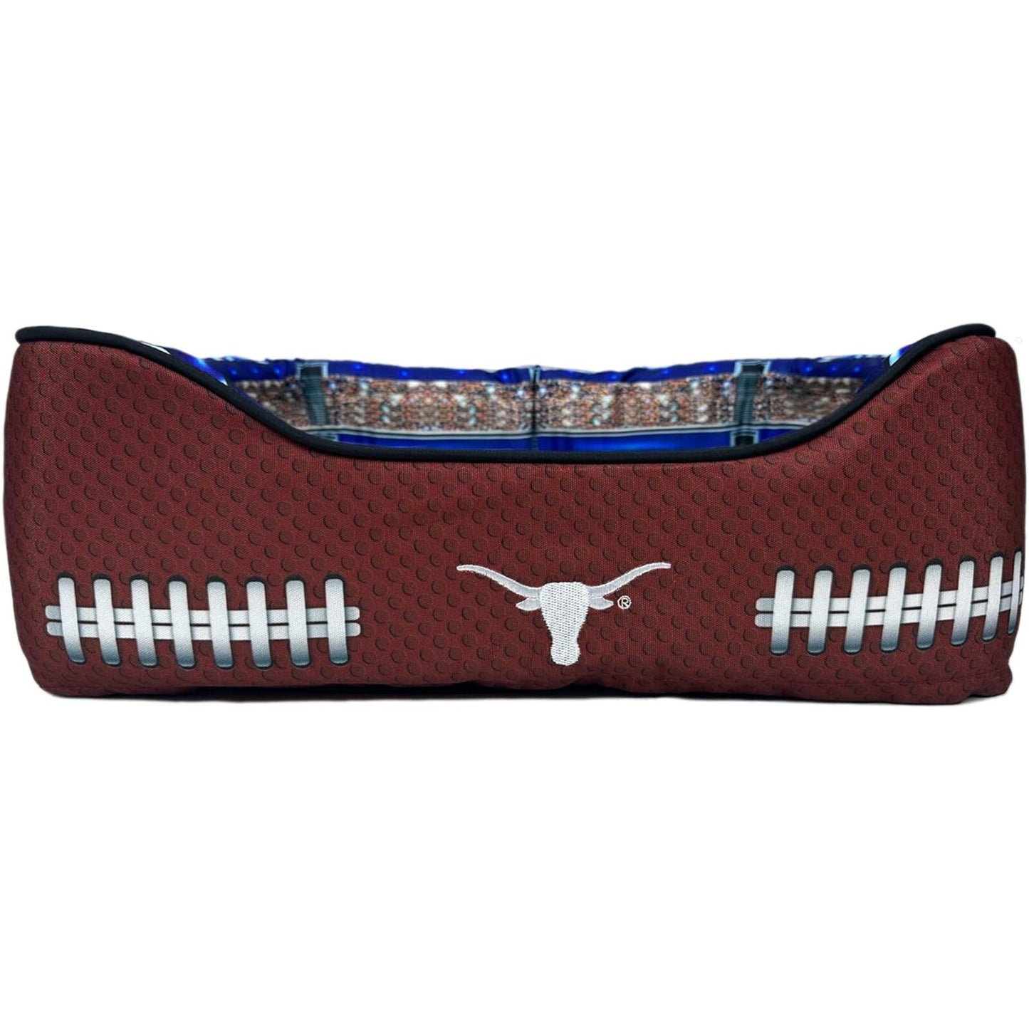 Pets First NCAA Football Stadium Pillow Bed for Dogs & Cats Sporty Dog Bed
