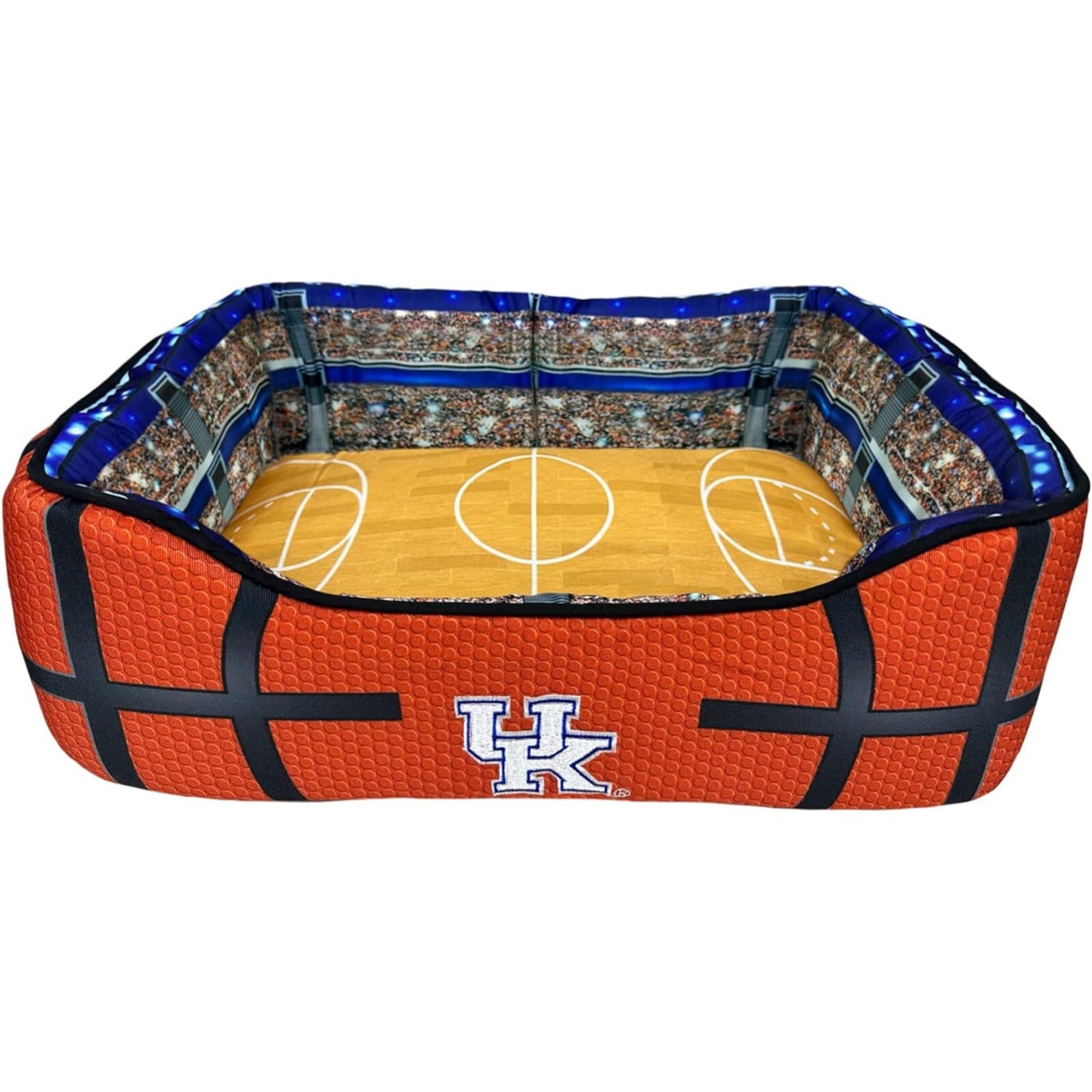 Pets First NCAA Football Stadium Pillow Bed for Dogs & Cats Sporty Dog Bed