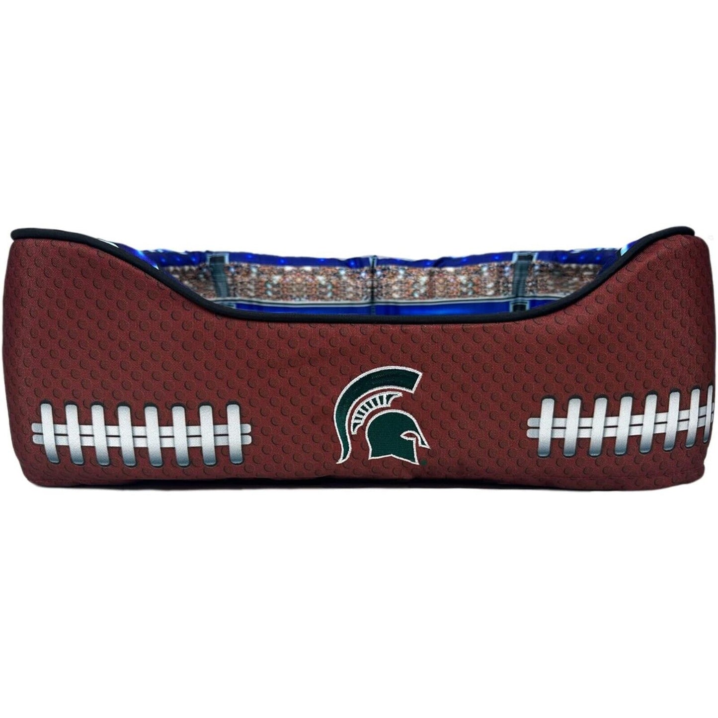 Pets First NCAA Football Stadium Pillow Bed for Dogs & Cats Sporty Dog Bed