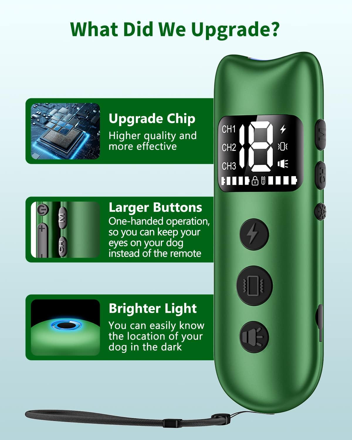 Shock Collar for Large Dog, Medium Dogs and Small Dogs, Dog Shock Collar with Remote 2600FT, Dog Shock Collar with Beep, Vibration, Static Shock and Safety Lock, Rechargeable