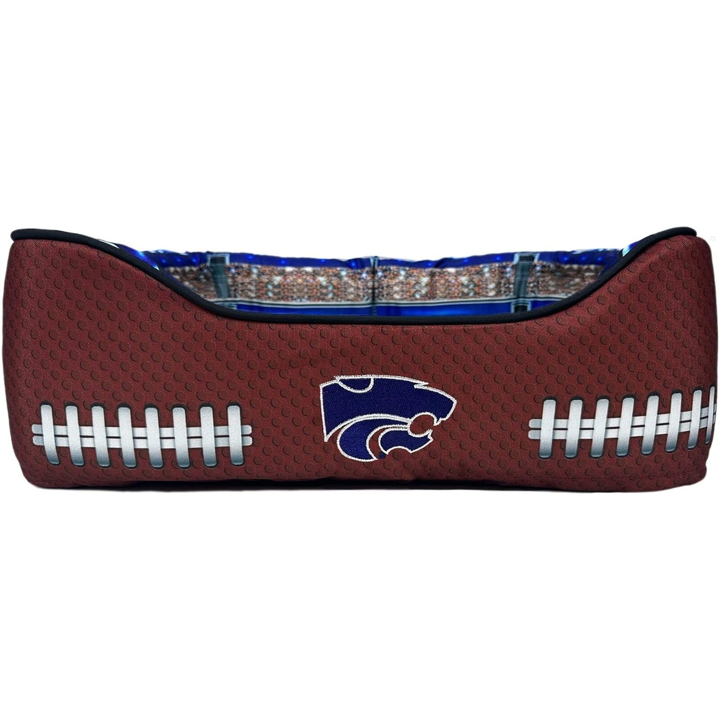 Pets First NCAA Football Stadium Pillow Bed for Dogs & Cats Sporty Dog Bed