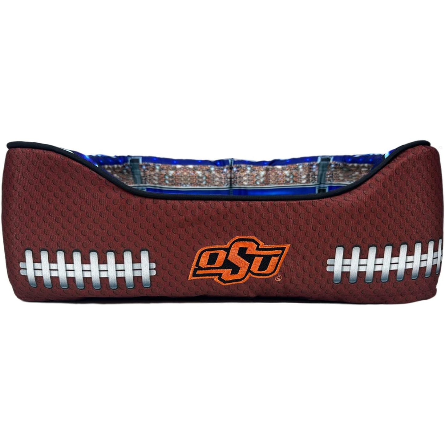Pets First NCAA Football Stadium Pillow Bed for Dogs & Cats Sporty Dog Bed