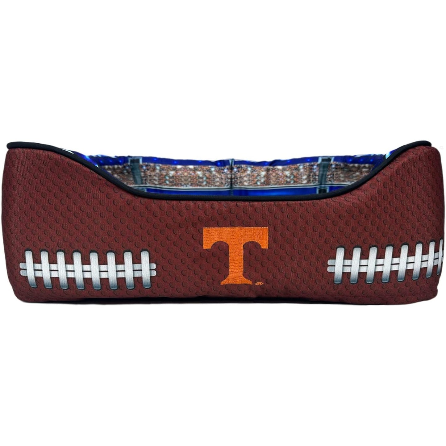 Pets First NCAA Football Stadium Pillow Bed for Dogs & Cats Sporty Dog Bed