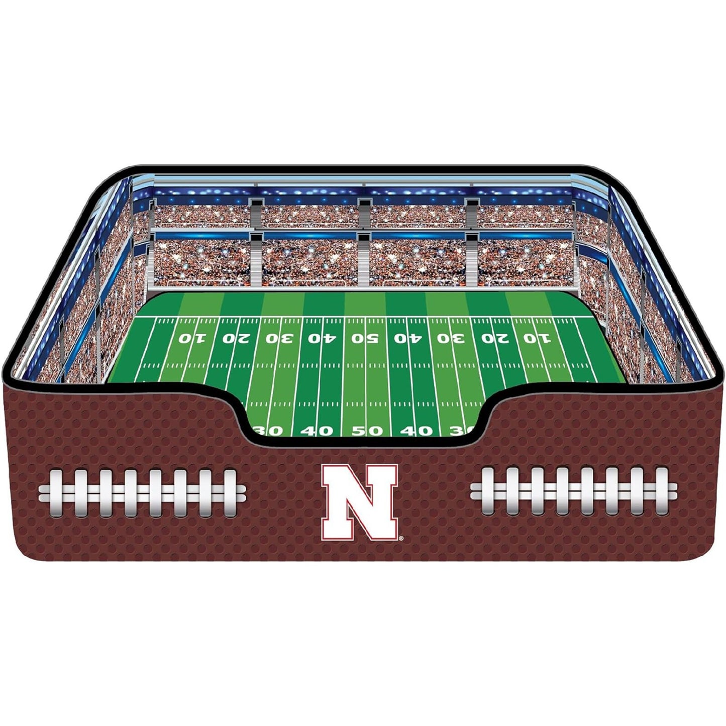 Pets First NCAA Football Stadium Pillow Bed for Dogs & Cats Sporty Dog Bed