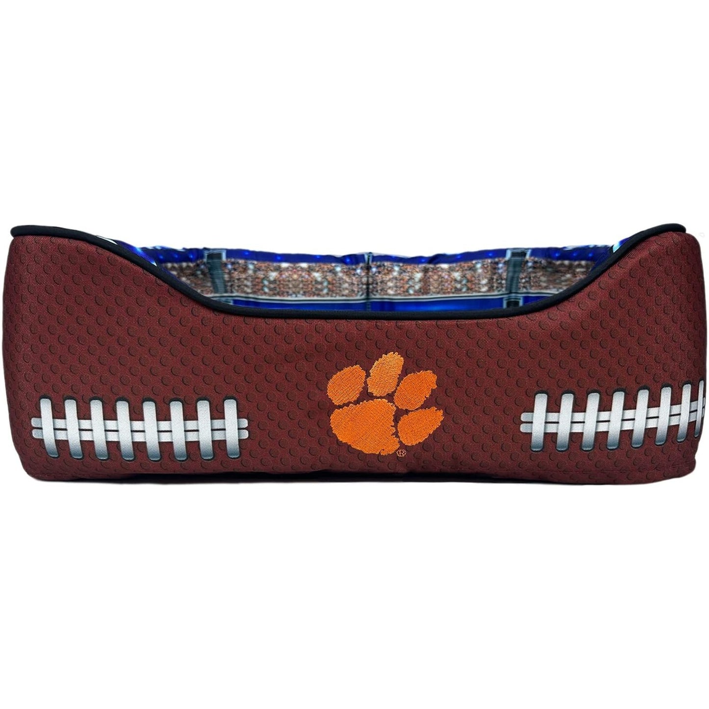 Pets First NCAA Football Stadium Pillow Bed for Dogs & Cats Sporty Dog Bed