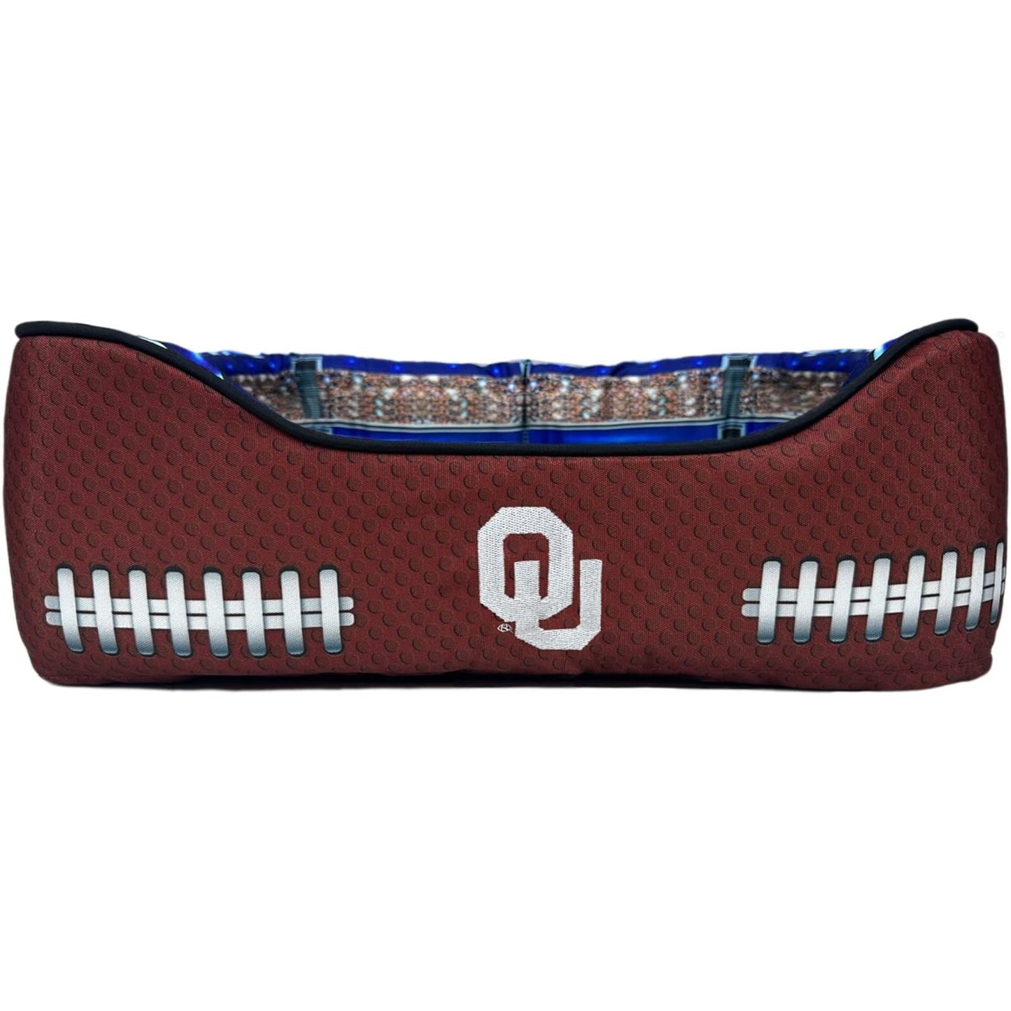Pets First NCAA Football Stadium Pillow Bed for Dogs & Cats Sporty Dog Bed