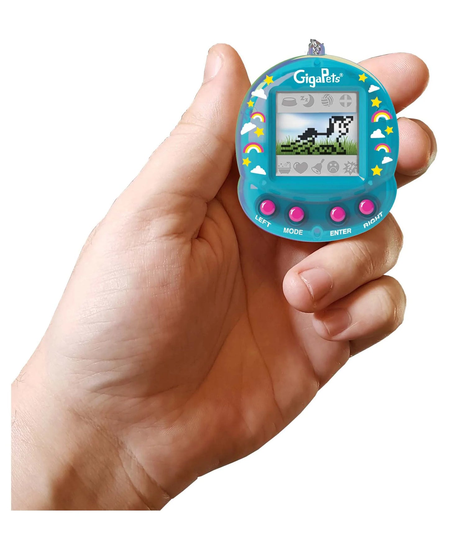 Giga Pets Unicorn Virtual Pet, Blue, Product Width 2 In