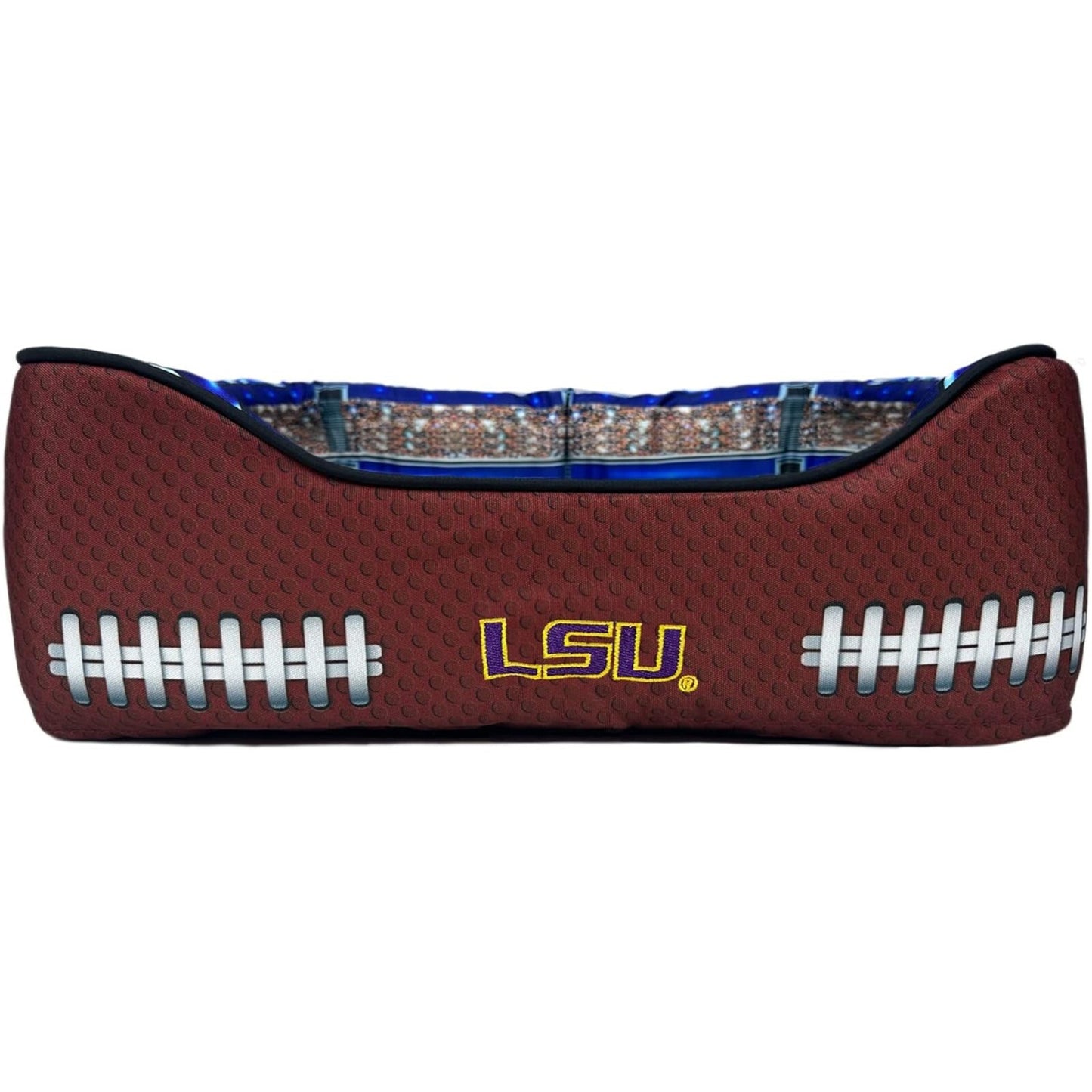 Pets First NCAA Football Stadium Pillow Bed for Dogs & Cats Sporty Dog Bed