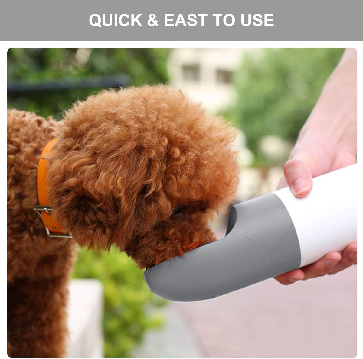 Dog Water Bottle - Portable Dog Water Dispenser for Walking, Leakproof and Lightweight Pet Water Bottle for Travel, Double Containers Detachable Snack and Water Bottle for Puppy Small Dog