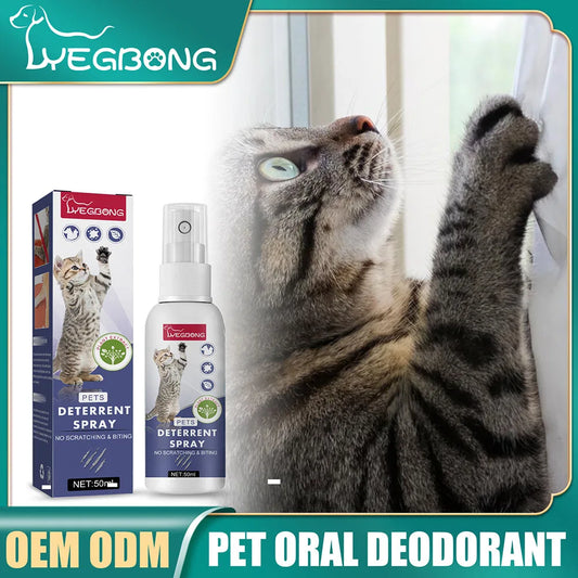 50Ml Natural Cat Scratch Deterrents Spray No Stimulation anti Scratch Furniture Sofa Protector for Indoor Use Pet Product