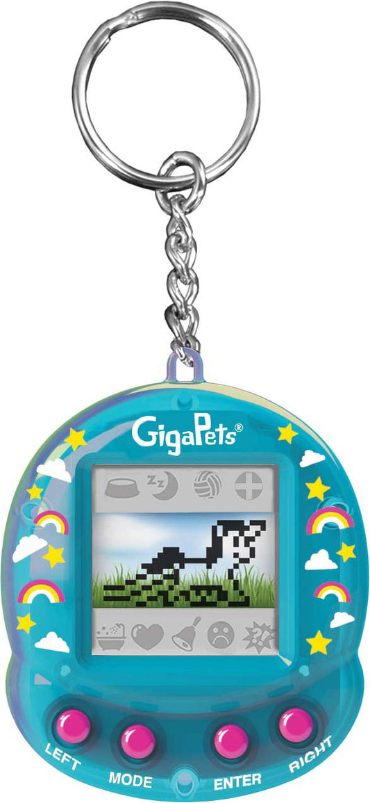 Giga Pets Unicorn Virtual Pet, Blue, Product Width 2 In
