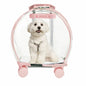 Trolley Suitcase Carrier Transparent Pet Carrying Bag Cats Conveyors Carrying and Strollers Cat Cage with Wheels Pet Products