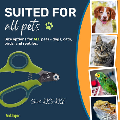 Pet Nail Clipper for Dogs – Dog Nail Trimmer for Safer Grooming Care - Clean, Quiet, and Easy-To-Use Stainless Steel Claw Trimmer - (3Mm Hole)