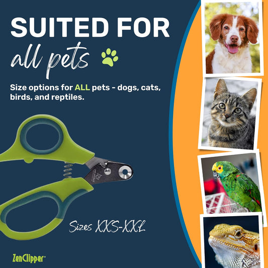 Pet Nail Clipper for Dogs – Dog Nail Trimmer for Safer Grooming Care - Clean, Quiet, and Easy-To-Use Stainless Steel Claw Trimmer - (3Mm Hole)