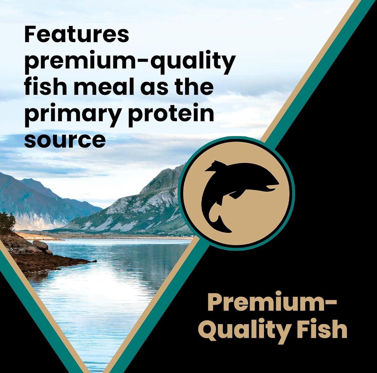 Super Premium Dog Food – Select Ocean Fish Formula with Salmon – Omega-3 and Omega-6 Enriched Gluten-Free Dry Kibble for All Normally Active Dogs of All Life Stages, 5Lbs