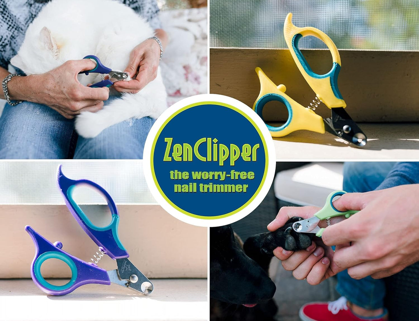 Pet Nail Clipper for Dogs – Dog Nail Trimmer for Safer Grooming Care - Clean, Quiet, and Easy-To-Use Stainless Steel Claw Trimmer - (3Mm Hole)