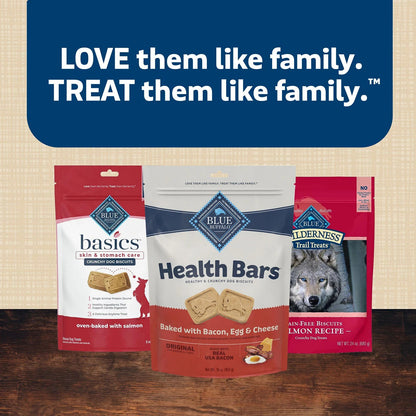 BLUE Buffalo Health Bars Crunchy Dog Treat Biscuits, Bacon, Egg & Cheese 80 Oz.