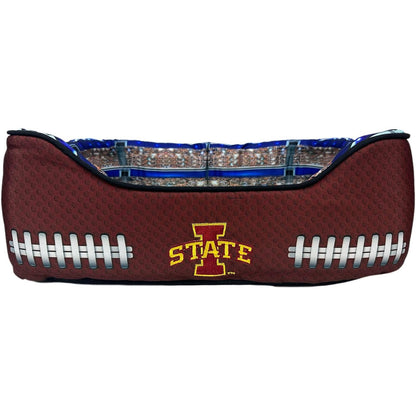 Pets First NCAA Football Stadium Pillow Bed for Dogs & Cats Sporty Dog Bed