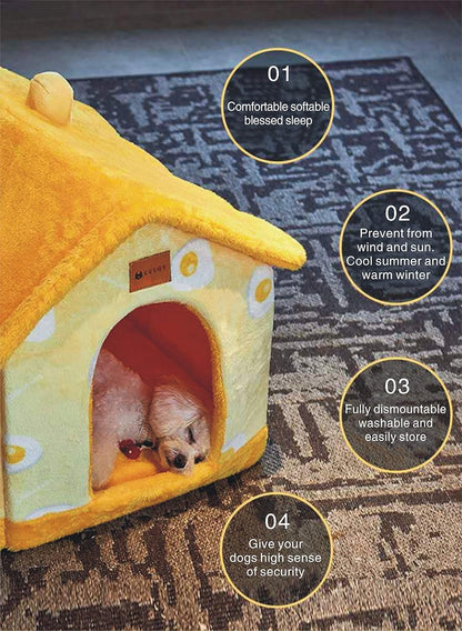 Promotion Now Portable Foldable Dog House Made from Arctic Fleece or Diamond Fleece Soft and Lovely Bed Warm Winter Dog Kennel Pet Product