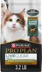 Liveclear Cat Food Weight Management and Cat Allergen Reducer Chicken and Rice Formula - 3.2 Lb. Bag
