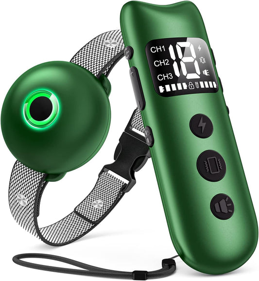 Shock Collar for Large Dog, Medium Dogs and Small Dogs,  Dog Shock Collar with Remote 2600FT, Dog Shock Collar with Beep, Vibration, Static Shock and Safety Lock, Rechargeable