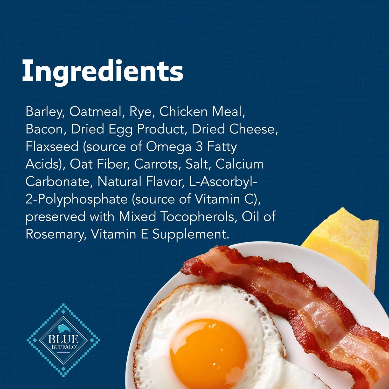 BLUE Buffalo Health Bars Crunchy Dog Treat Biscuits, Bacon, Egg & Cheese 80 Oz.