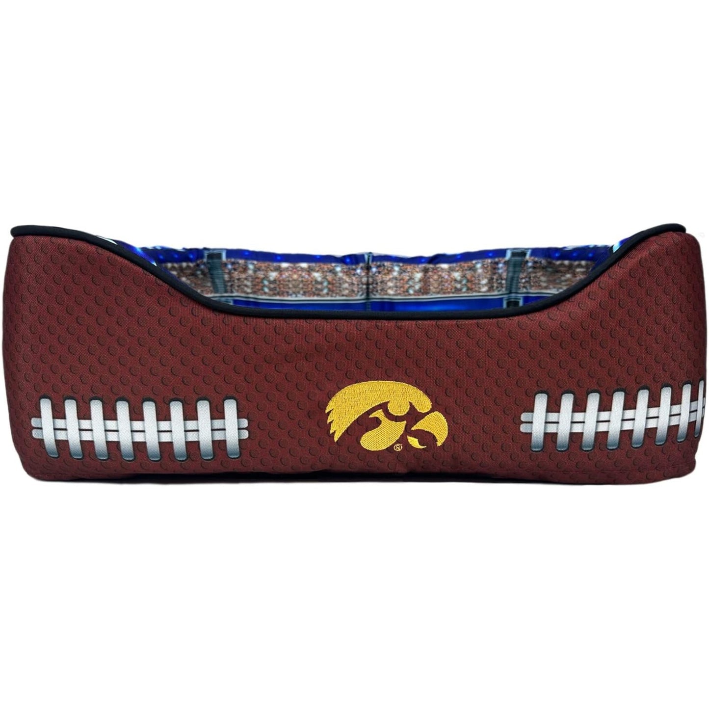 Pets First NCAA Football Stadium Pillow Bed for Dogs & Cats Sporty Dog Bed