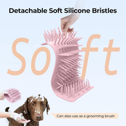 W01 Automatic Dog Paw Cleaner for Small to Medium Dogs (Pink)