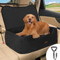 Extra Large Dog Booster Car Seat,For up to 60 Lbs or 2 Small Dog,Inner Thick Height-Boosting Foam Cushion,Effective Seat Back Protection,Soft Short Plush Fabric (Black, Extra Large)